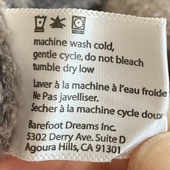 Barefoot Dreams Size S M Calypso Wrap Drape Cardigan Mineral Bamboo Chic… - Picture 9 of 9